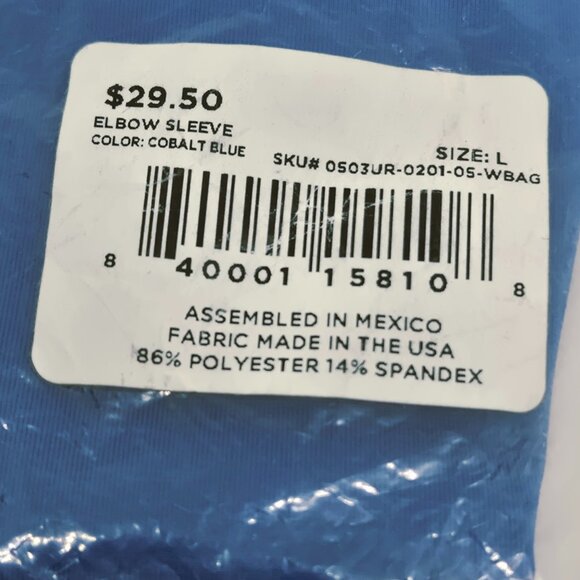 Tommie Copper Cobalt Blue Elbow Sleeve Size Large NWT $29.50, Workout/Exercise - Picture 5 of 6
